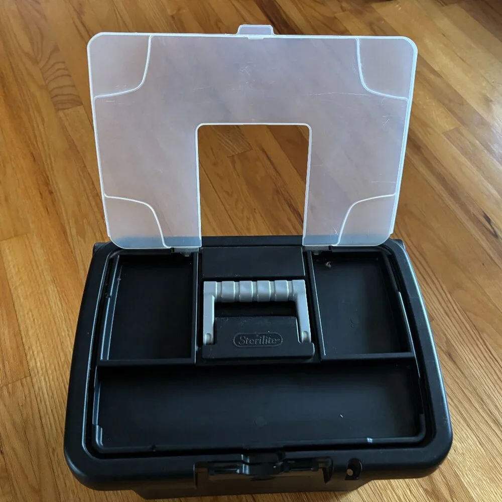 Sterlite Letter File Box with Handle and Folders